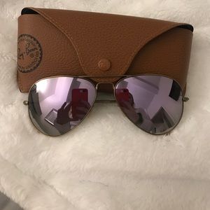 Ray Ban Lavender Polarized Reflective Sunglasses
